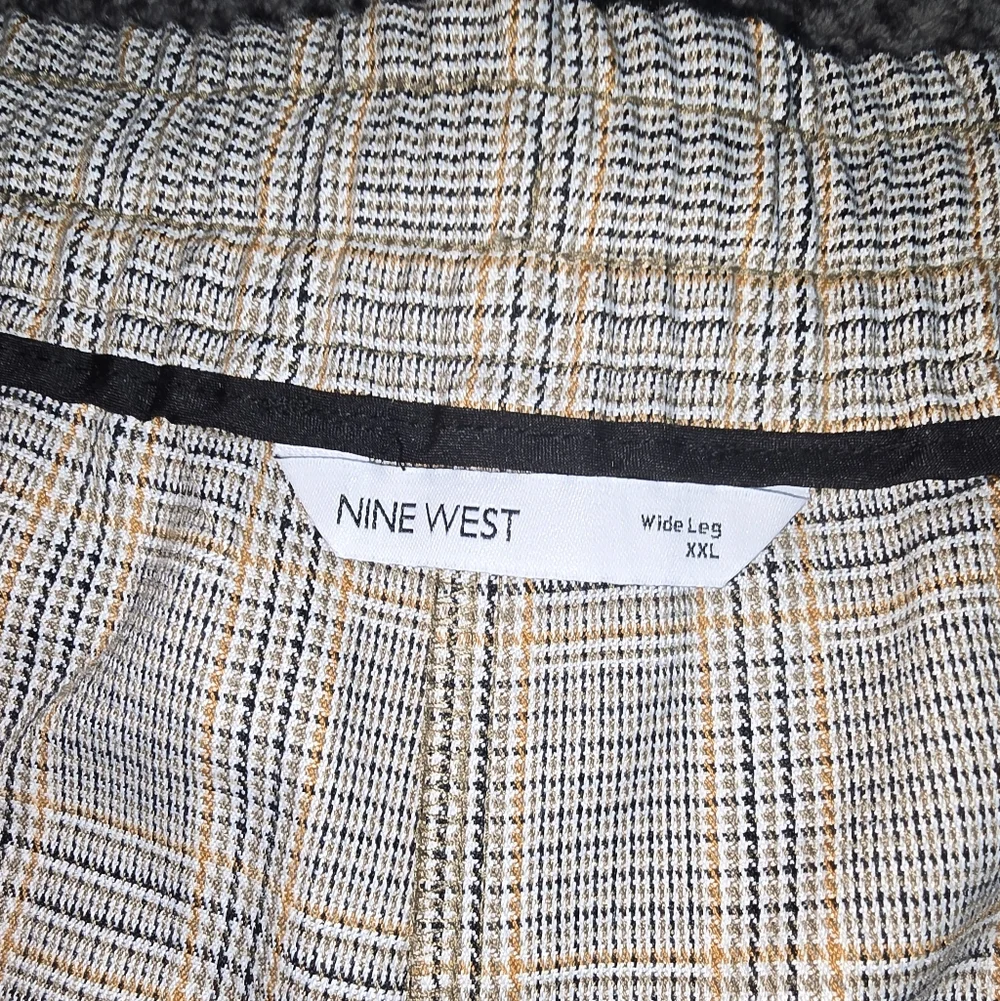 Nine West Wide Leg Plaid Pants – Size XXL - Picture 5 of 6
